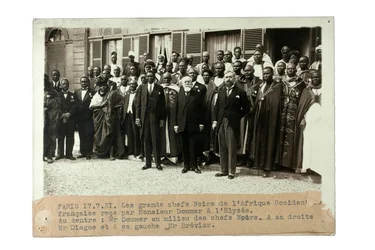 Chefer för Franska Västafrika, Frankrike, 17 juli 1931 (silvertryck av gelatin)
